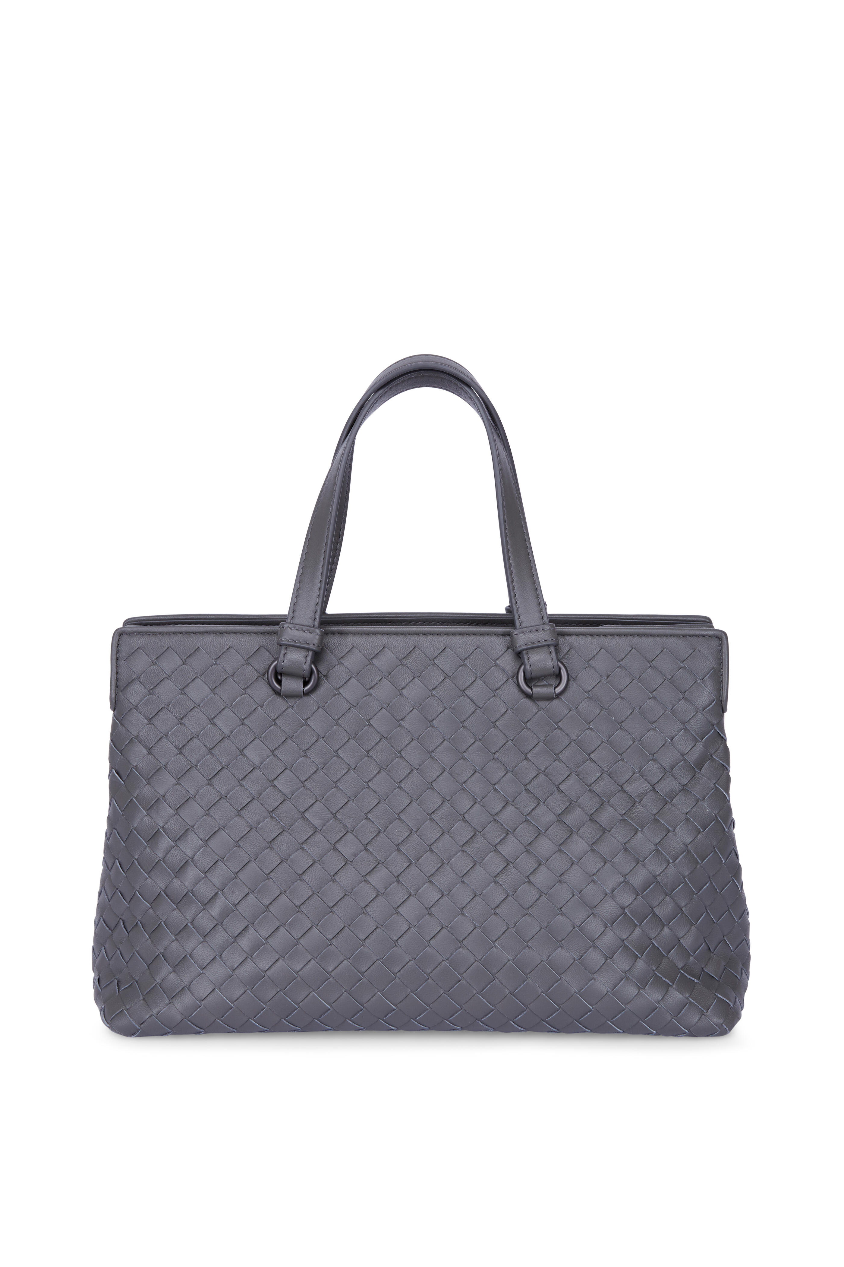 Bottega Veneta - Gray Intrecciato Medium Tote - view 1
