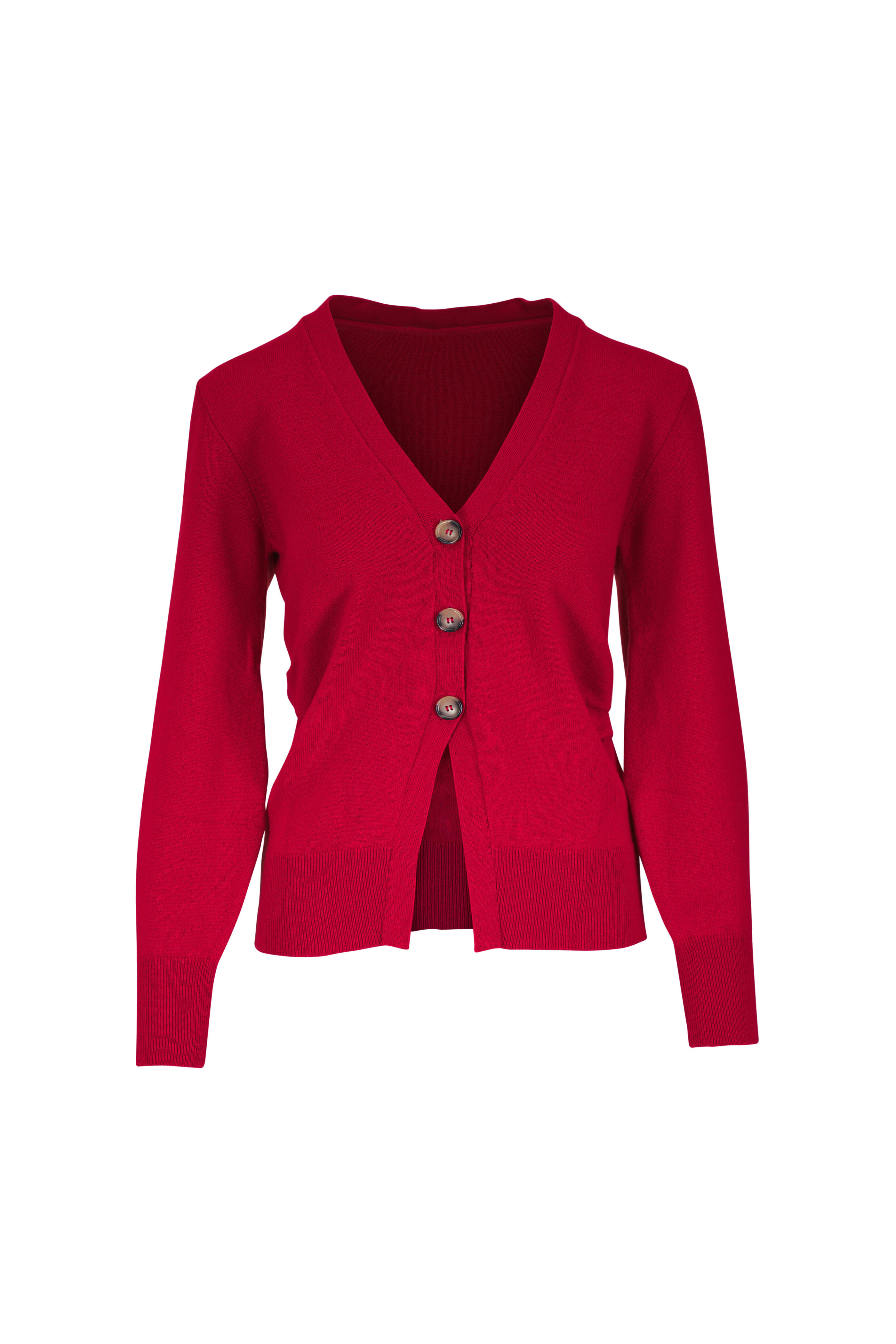 Veronica Beard - Lamotte Red Cashmere Cardigan