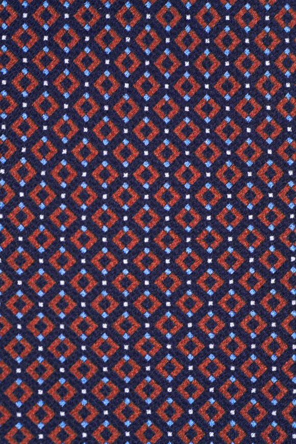 Brioni - Midnight Medallion Print Silk Necktie