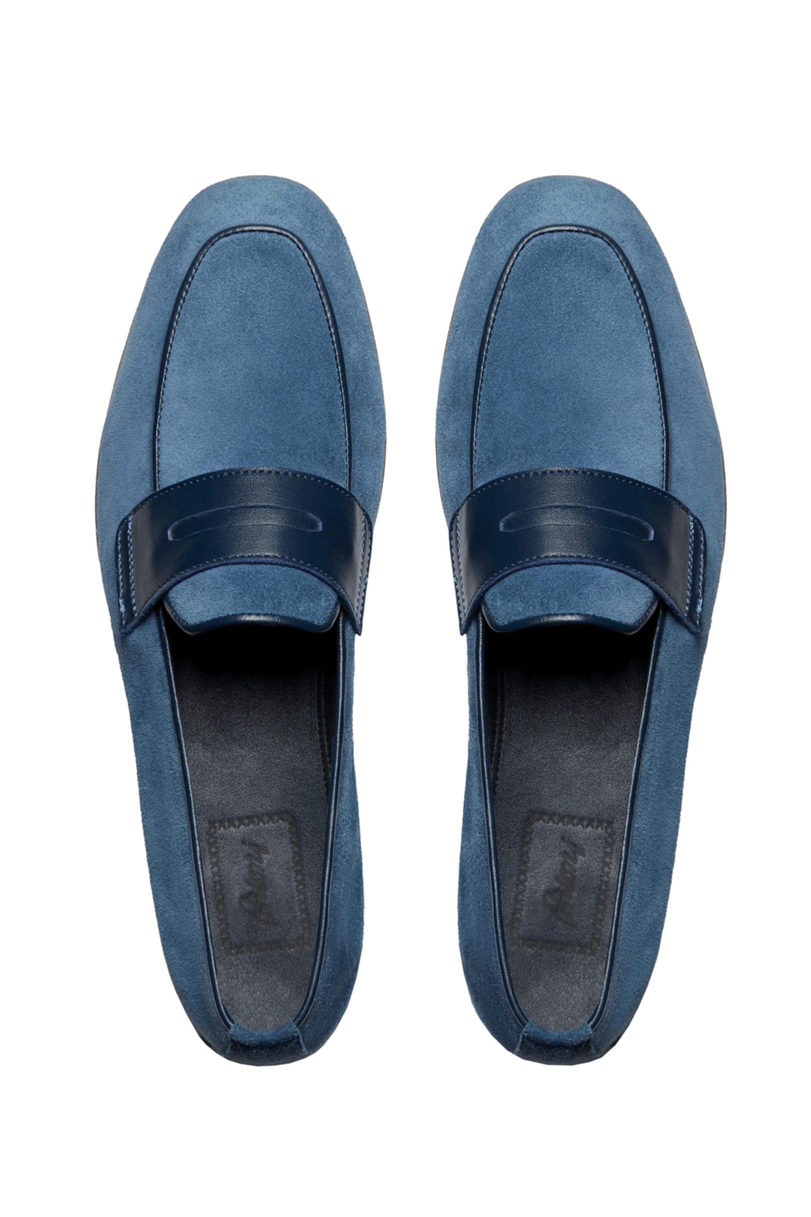Brioni - Monza Suede Driver Loafer in Periwinkle