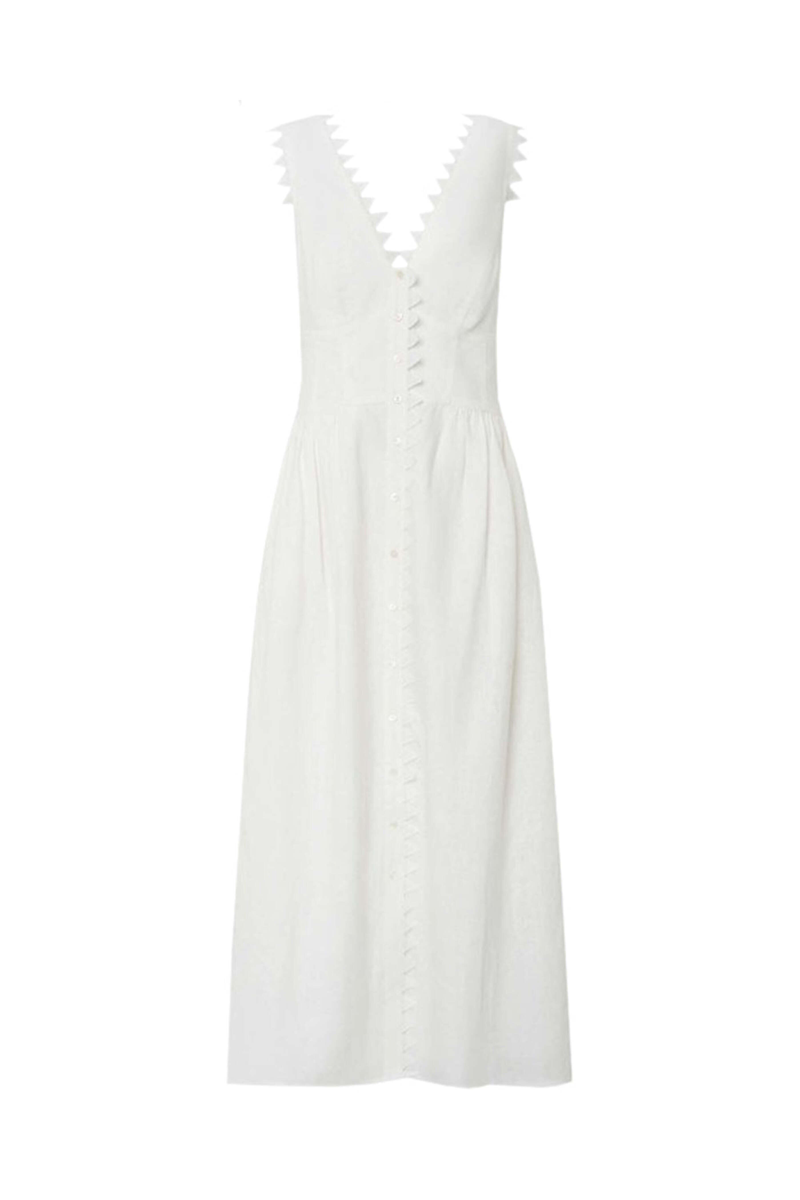 Oroton - White Apron Maxi Dress