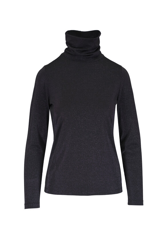 Bogner Silva Black Glitter Turtleneck - view 1