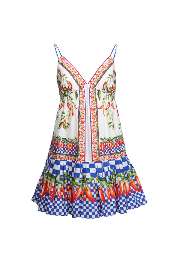☆関税込☆【FARM Rio】Garden Tiles Off White Romper Farm Rio - Garden Tiles Off White Romper | Mitchell Stores