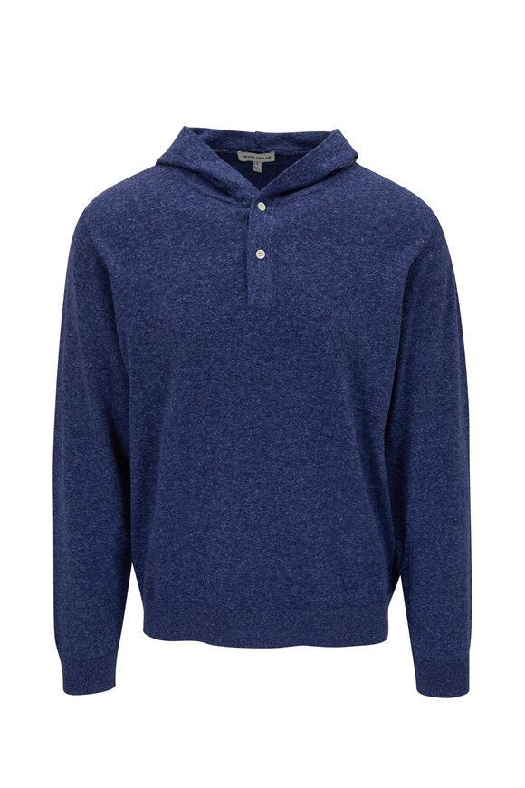 Peter Millar - Ryles Atlantic Blue Henley Hoody