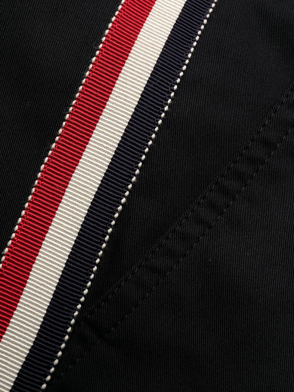 Moncler - Navy Stretch Cotton Side Stripe Drawstring Pant