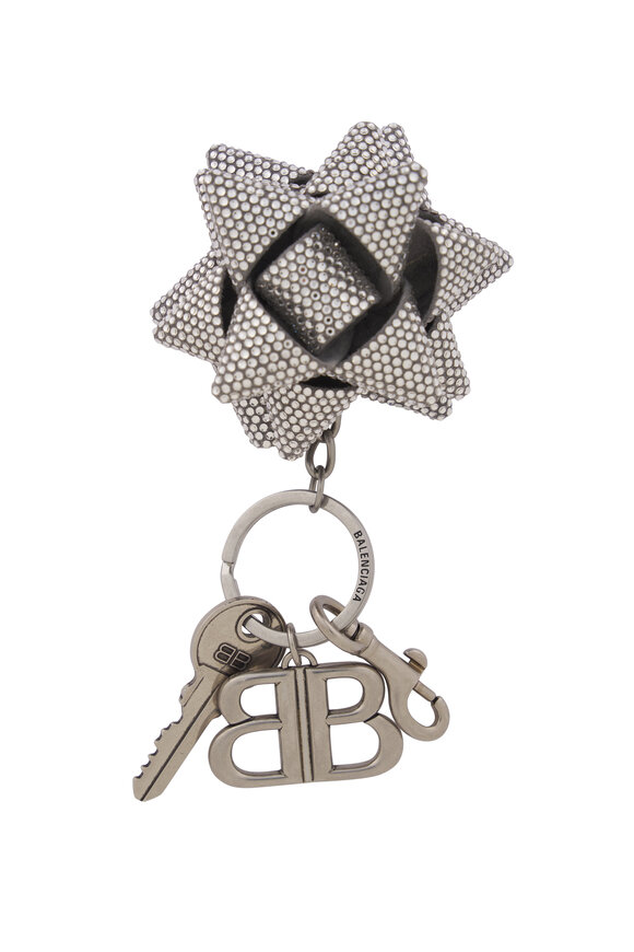 Balenciaga Crystal Gifting Bow Keychain