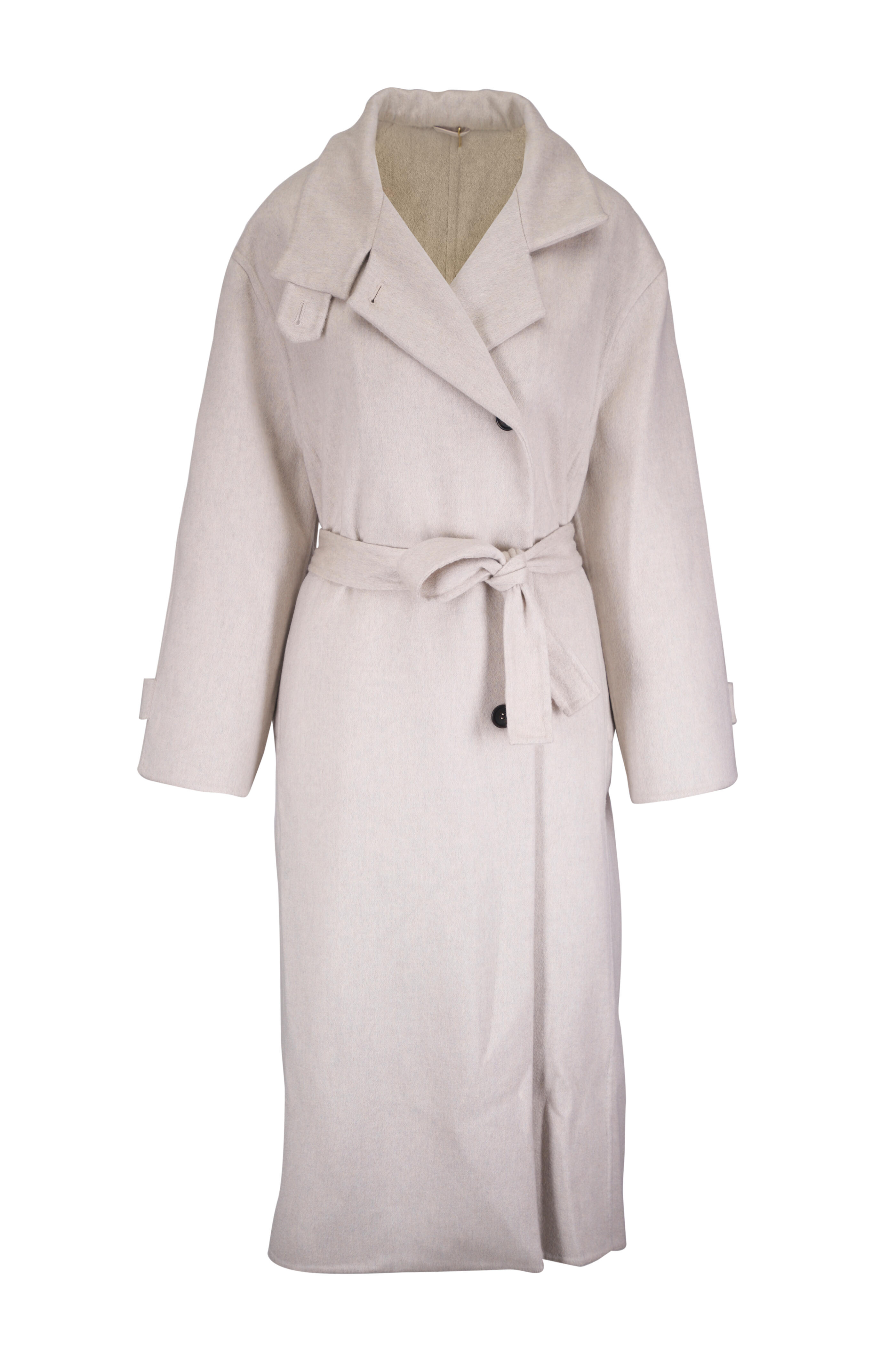Brunello Cucinelli - Pearl Cashmere Asymmetric Coat - view 1
