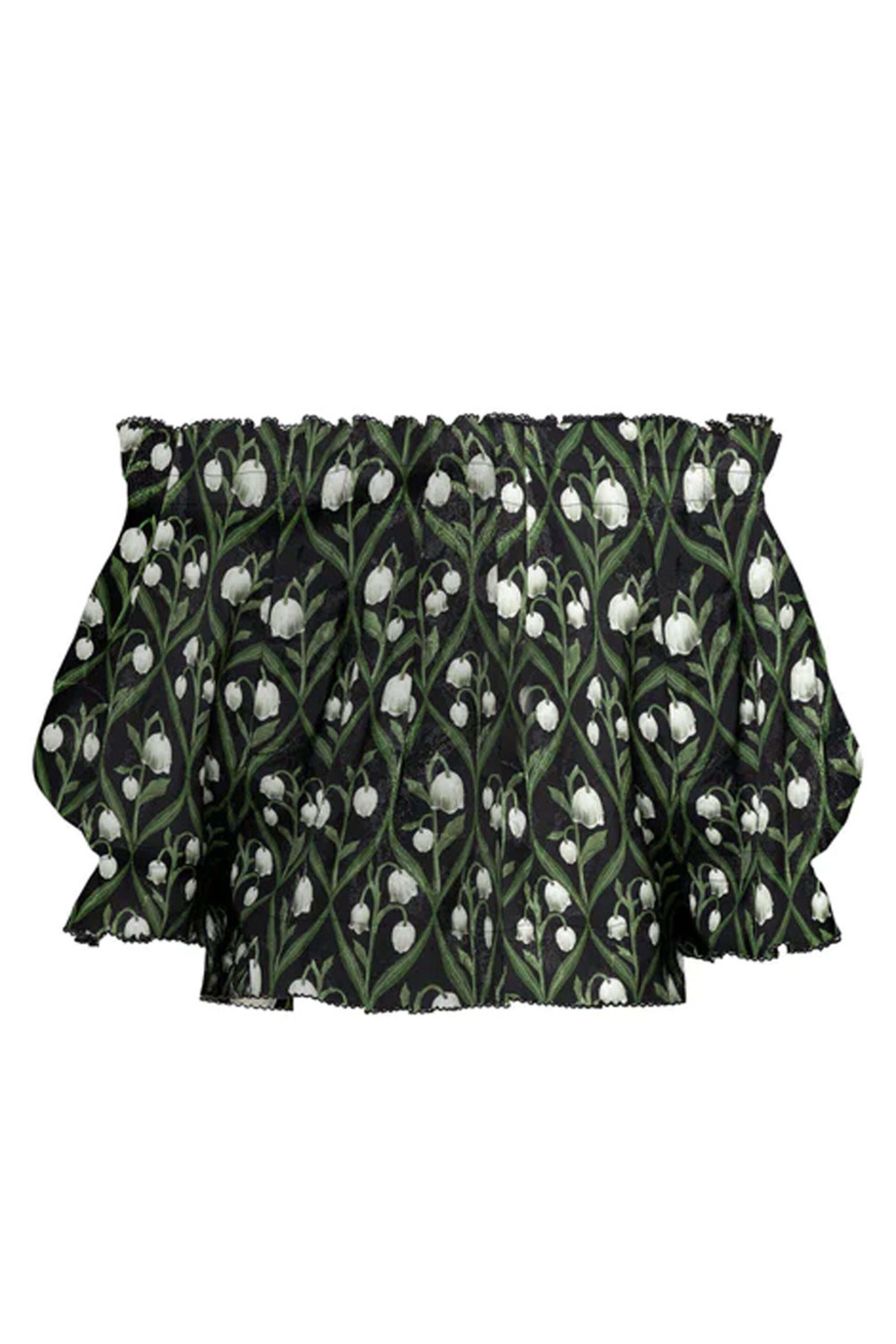 Agua By Agua Bendita - Multicolor Urucu Perla Off The Shoulder Crop Top