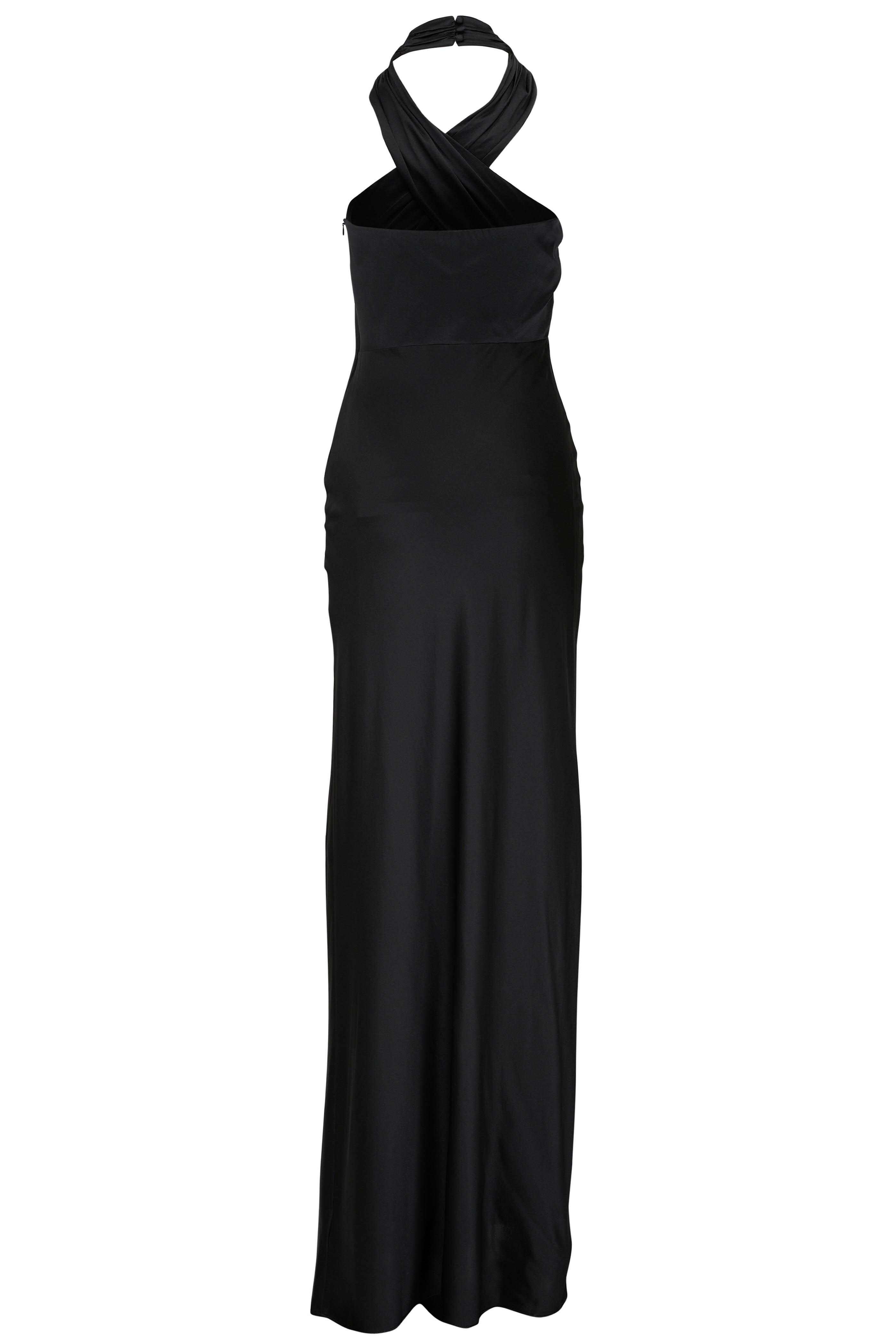 Veronica Beard - Alberta Black Stretch Silk Maxi Dress