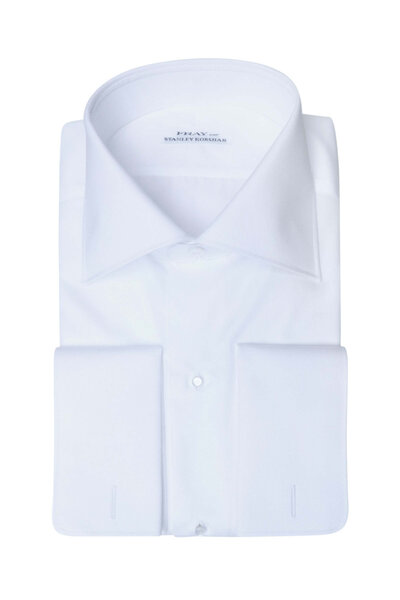 Fray Men's Large Diamond Covered Placket Dress Shirt | 17.5 Regular by Mitchell Stores