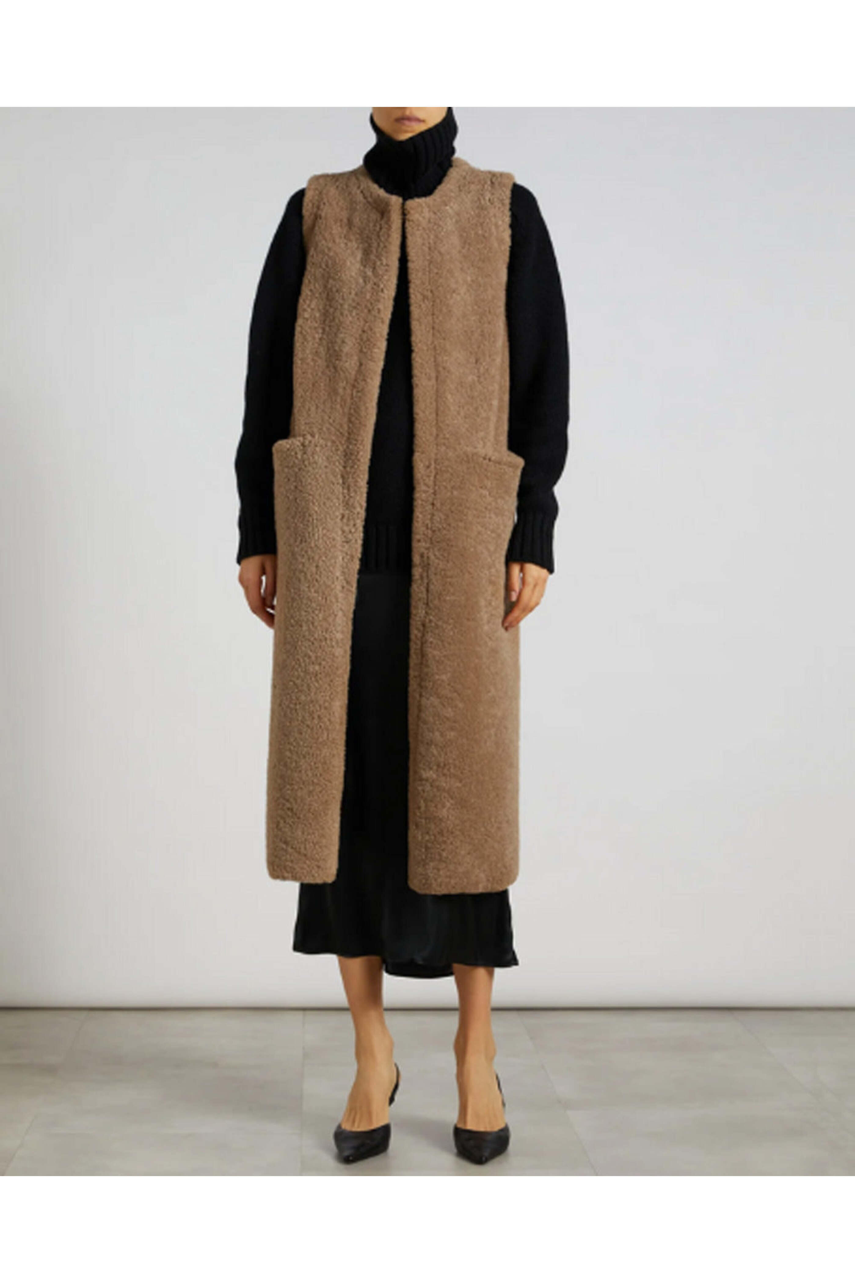 Simonetta Ravizza - Nut and Jungle Vintage Shearling Minnesota Vest