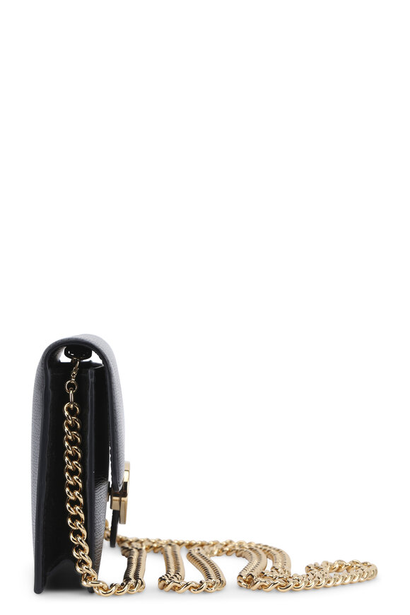 Gucci - Icon Black Leather Chain Wallet 