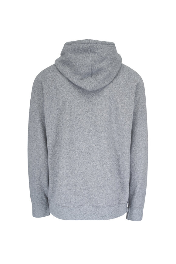 Faherty Brand High Standard Heathered Pebble Gray Hoodie - view 4