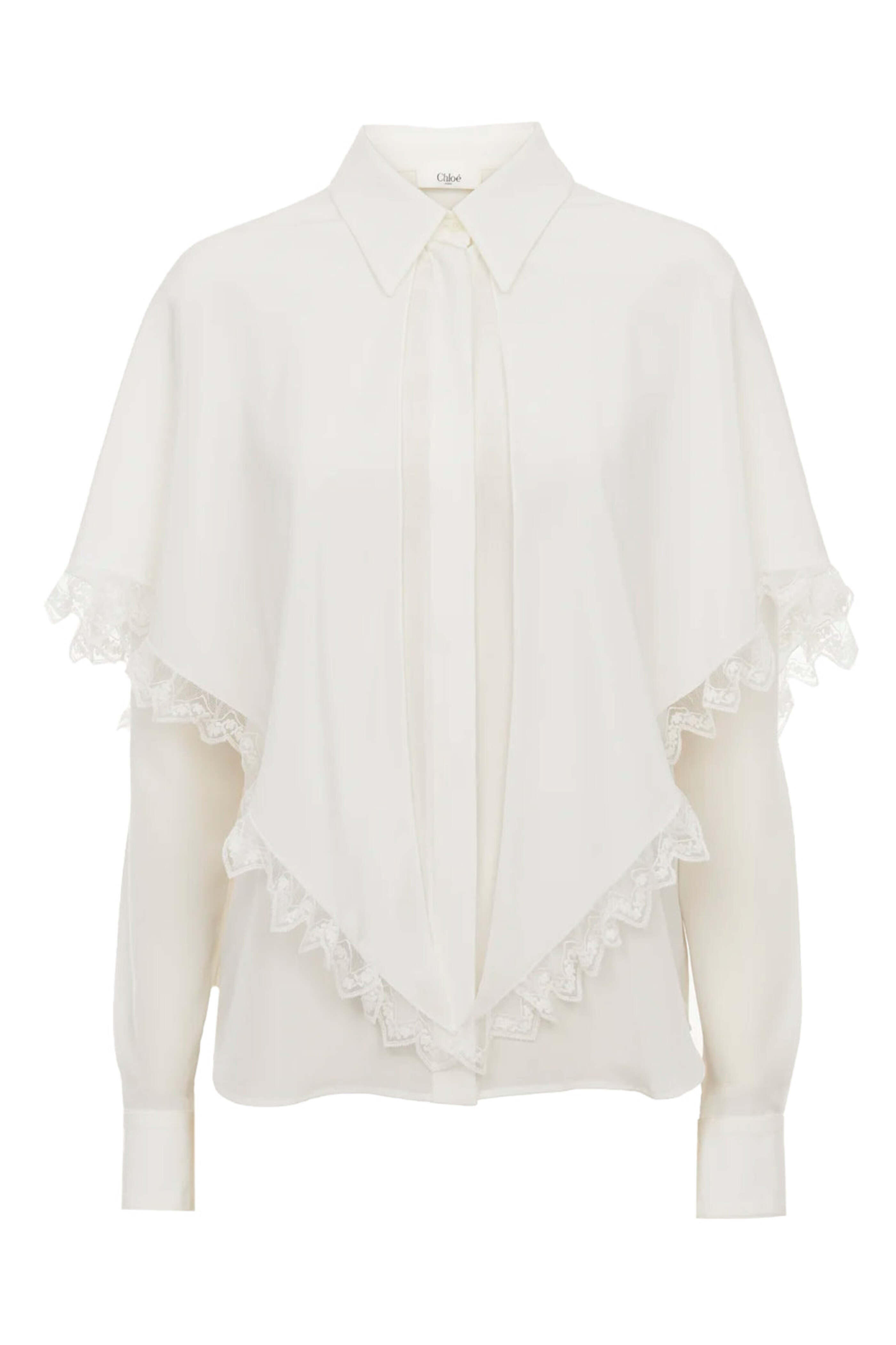 Chloé - Iconic Milk Heritage Cape Blouse - view 1