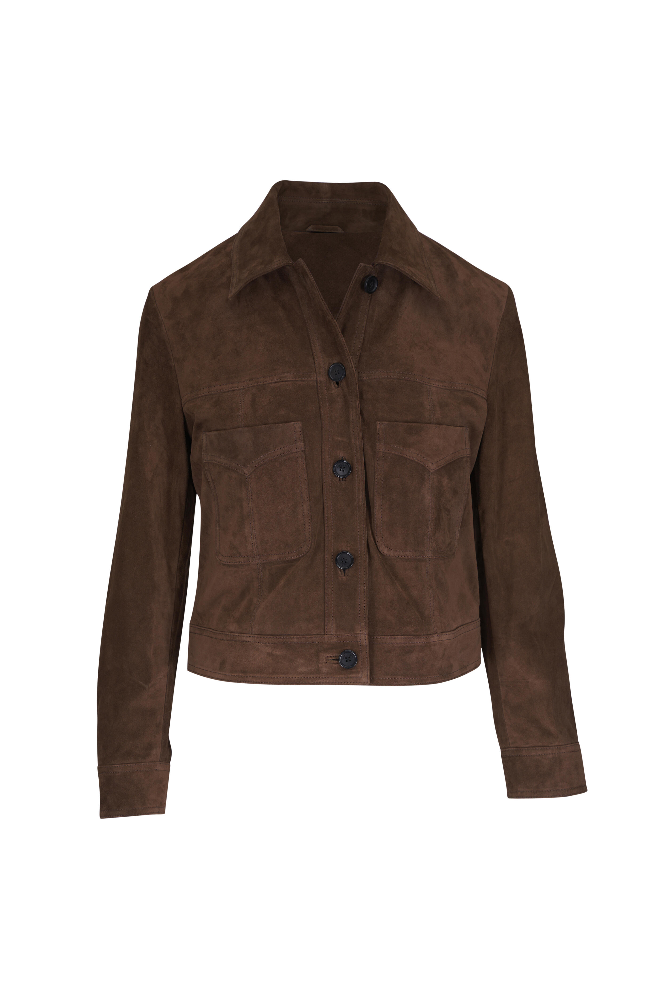 Nili Lotan - Susannah Hazelnut Suede Jacket