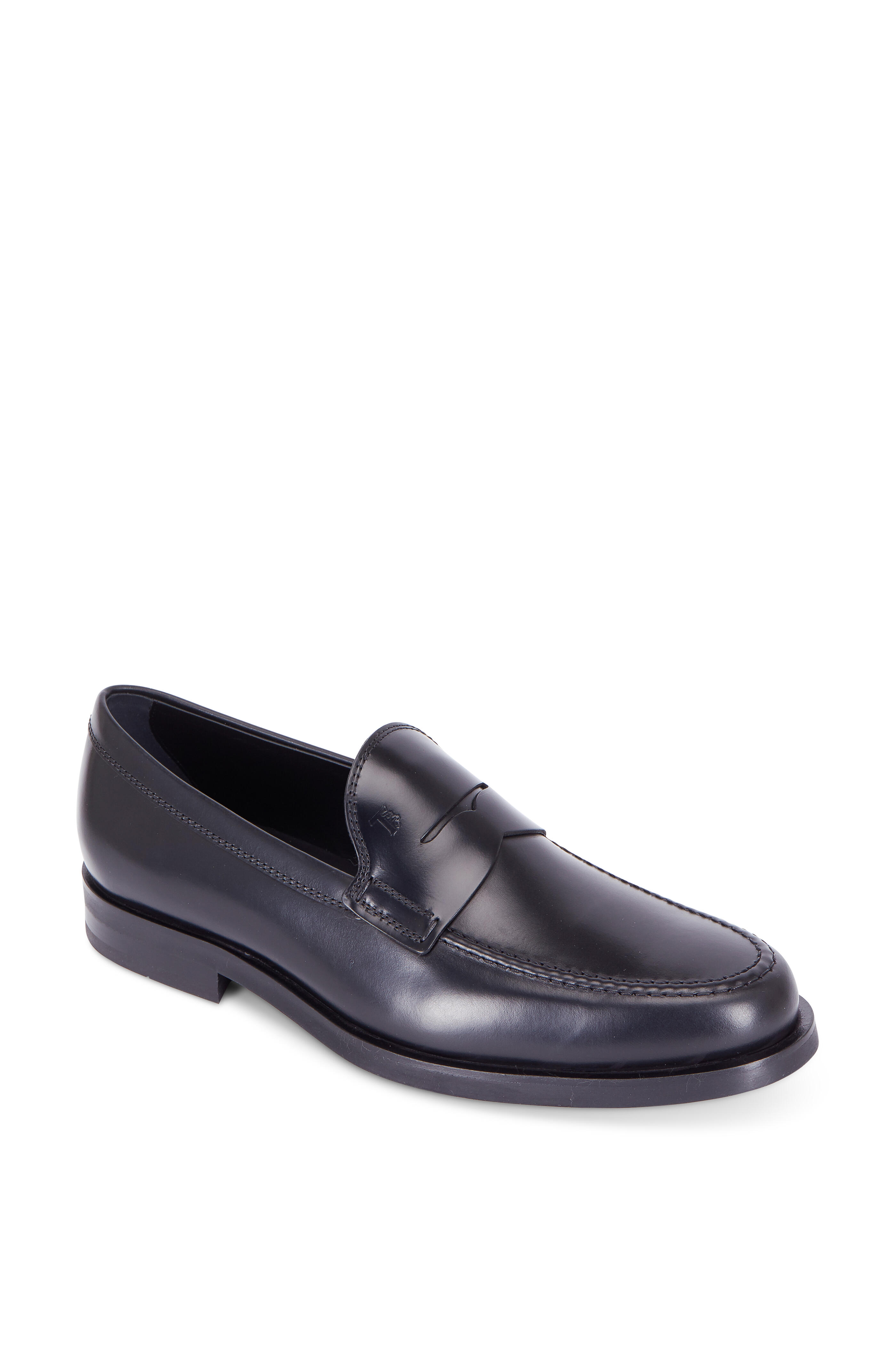Tod's - Gomma Black Leather Penny Loafer | Mitchell Stores