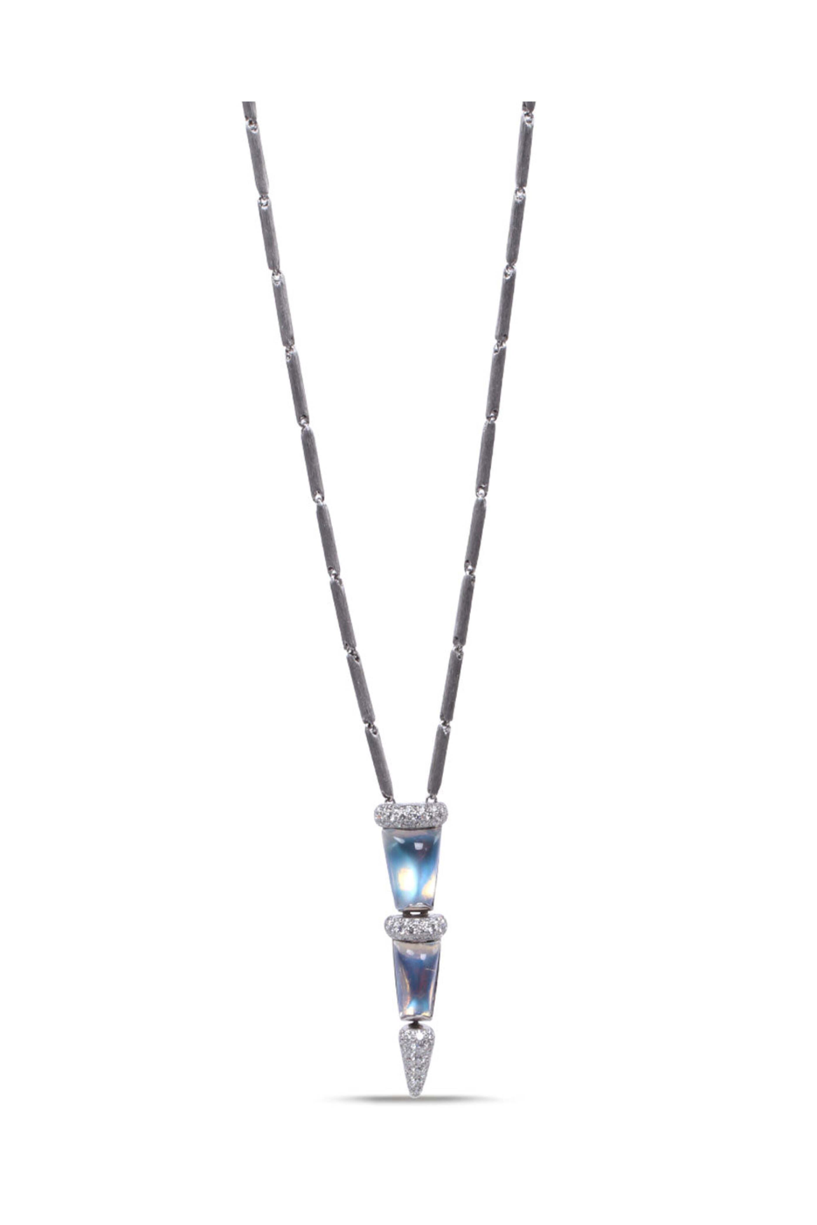 John T. Haynes - Blue Moonstone Dunay Necklace