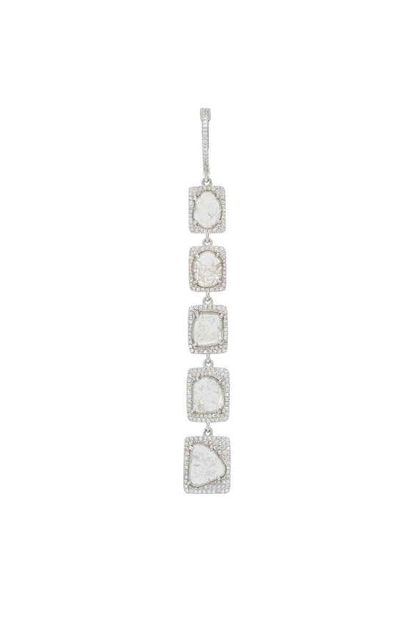 Kai Linz - Square Diamond Drop Earrings