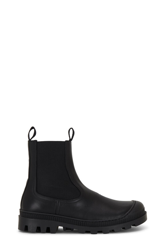 Loewe - Black Leather Double Gore Chelsea Boot