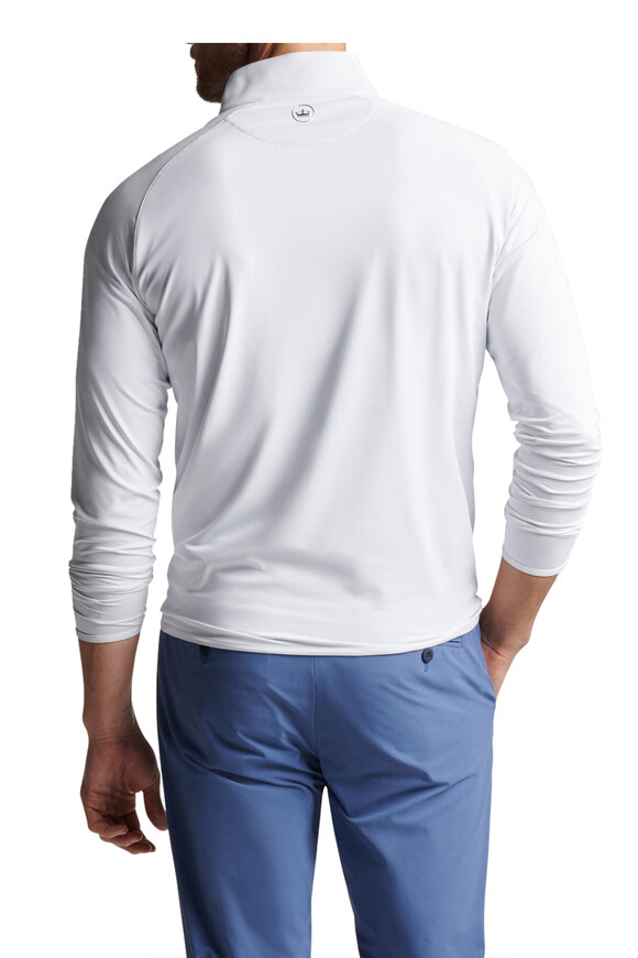 Peter Millar - Stealth White Quarter Zip Performance Pullover