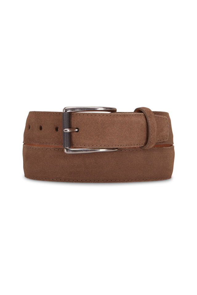 G Brown - Wyatt Brown Suede Belt | Mitchell Stores