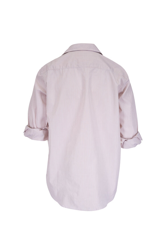 Frank & Eileen Eileen Stripe Cotton Relaxed Button-Up Shirt - view 2