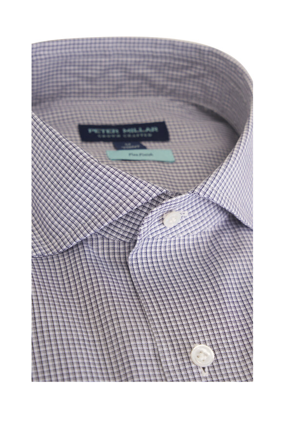Peter Millar Crown Crafted Winston Navy Cotton Sport Shirt - view 2