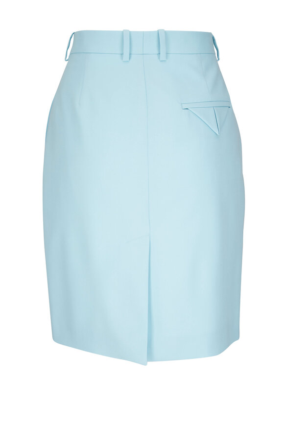 Bottega Veneta - Pale Blue Wool Skirt 