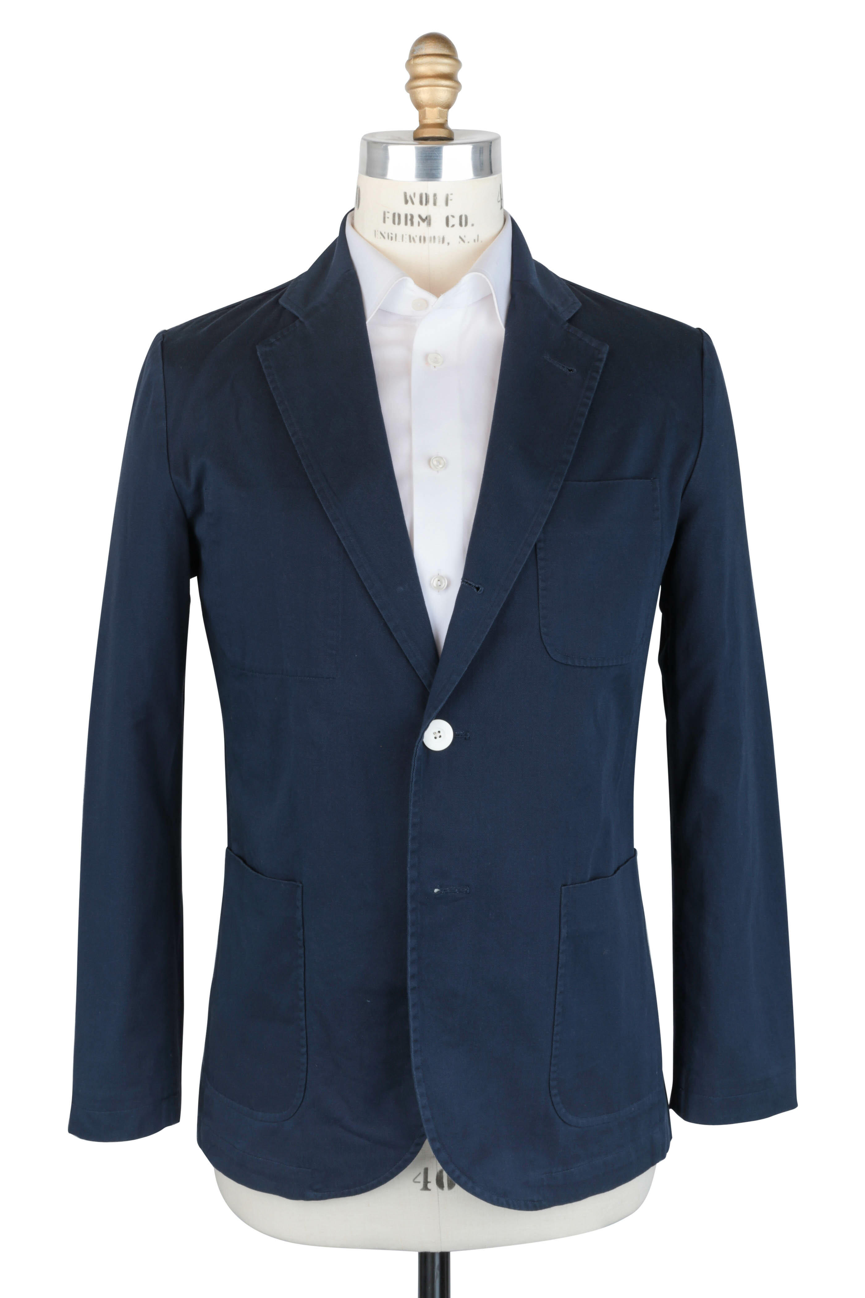 Rowing Blazers - Navy Blue Cotton Twill Sportcoat