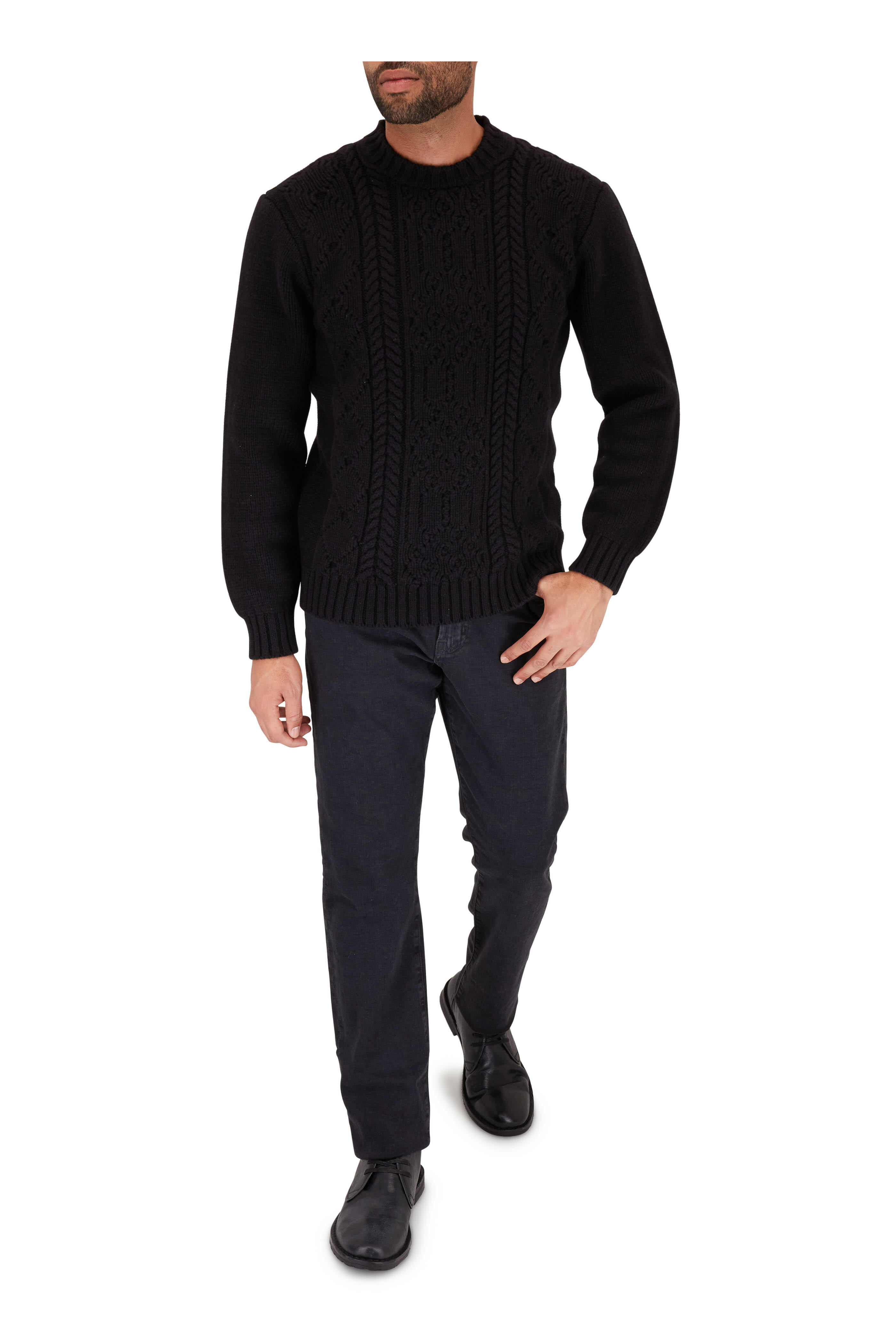 John Varvatos - Portland Black Antiqued Leather Chukka Boot