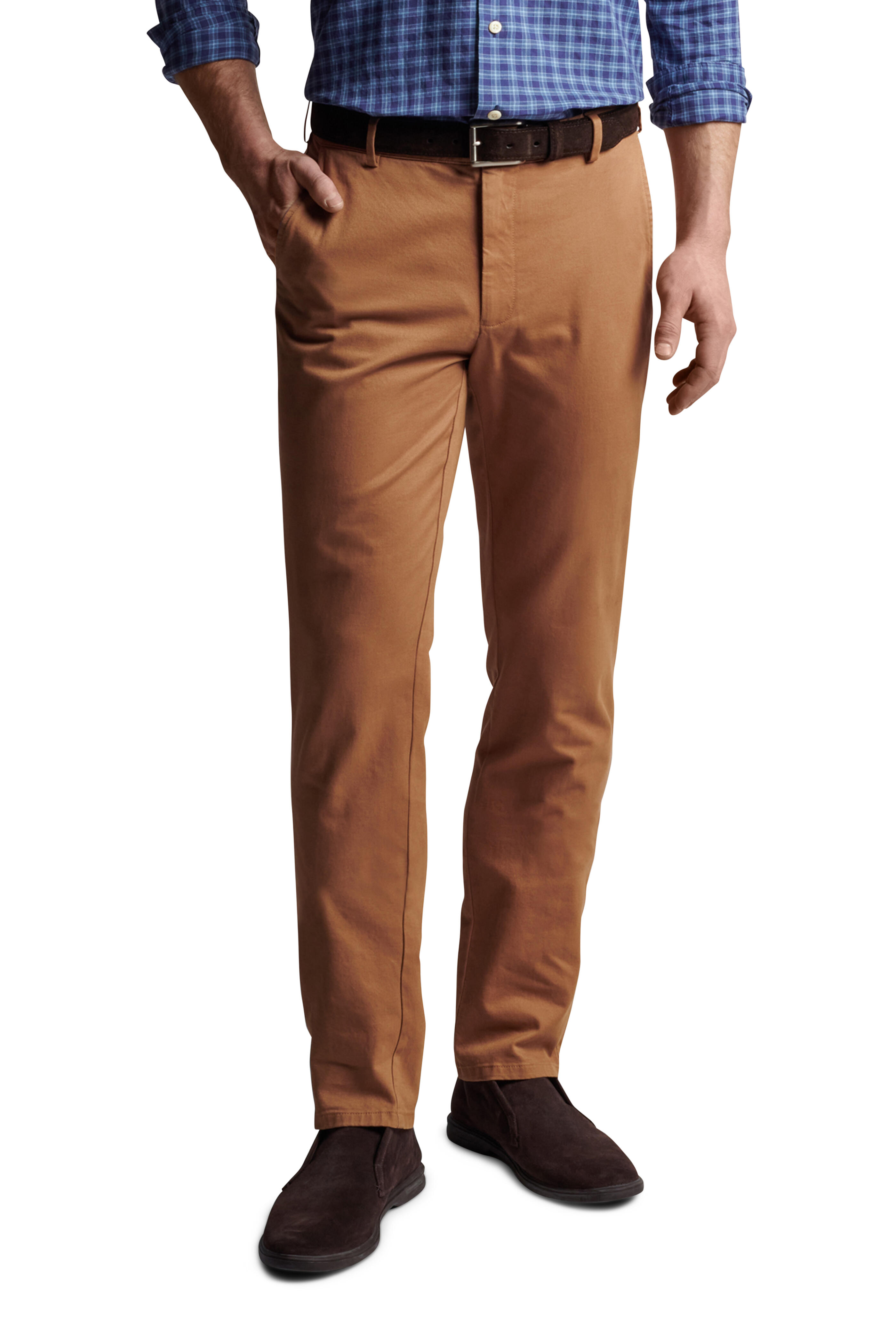 Peter Millar - British Tan Pilot Twill Flat Front Pant