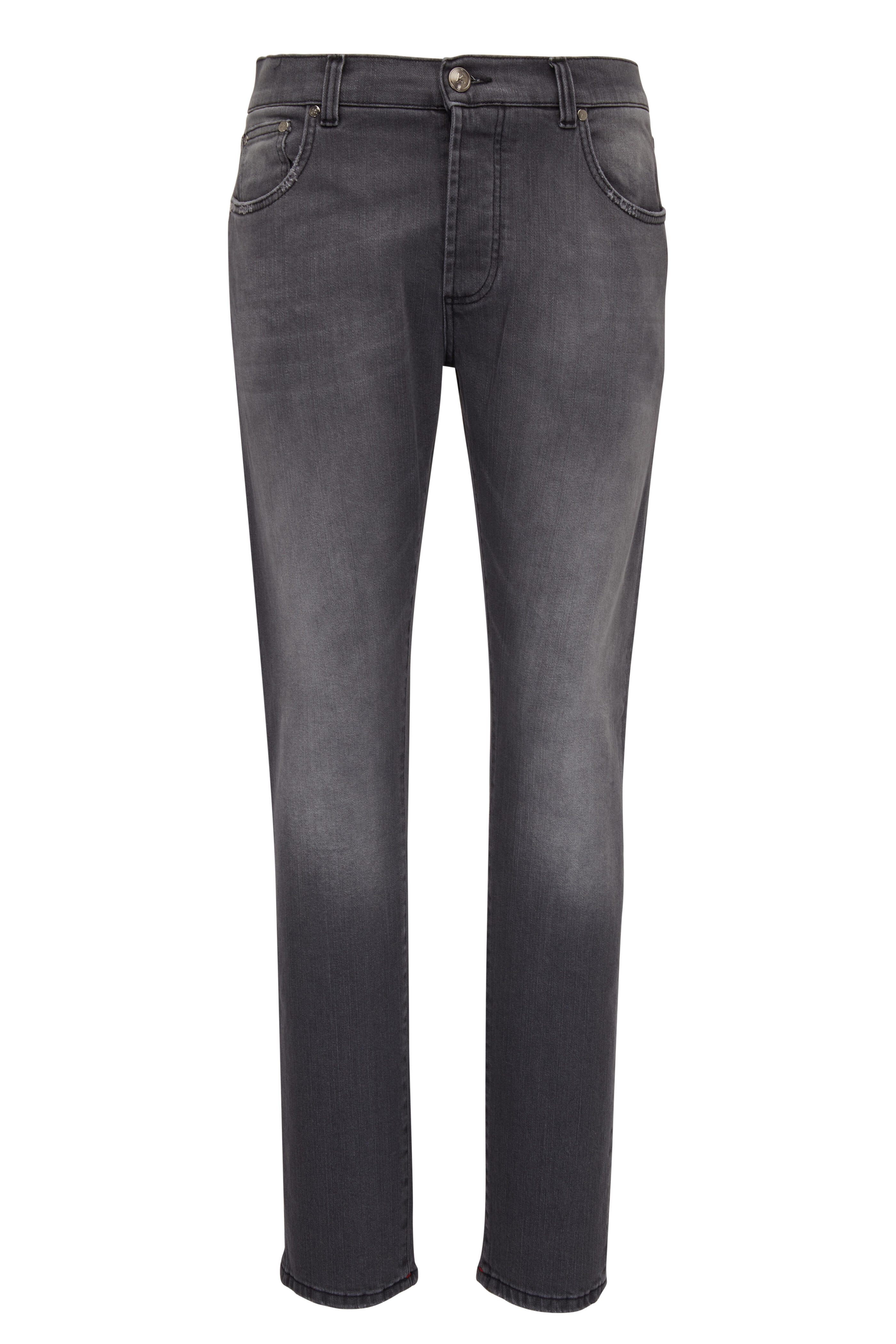 Isaia - Washed Gray Comfort Denim Jean | Mitchell Stores