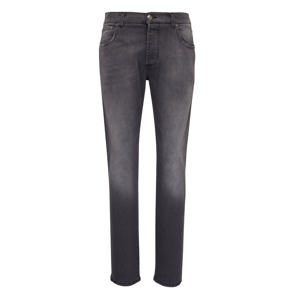 Isaia - Washed Gray Comfort Denim Jean | Mitchell Stores