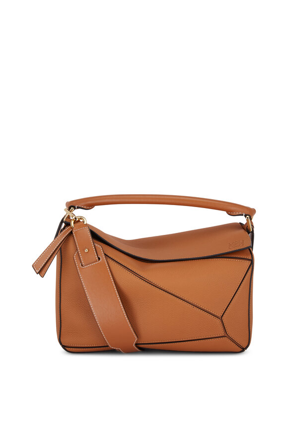 Loewe - Puzzle Light Caramel Leather Top Handle Bag 