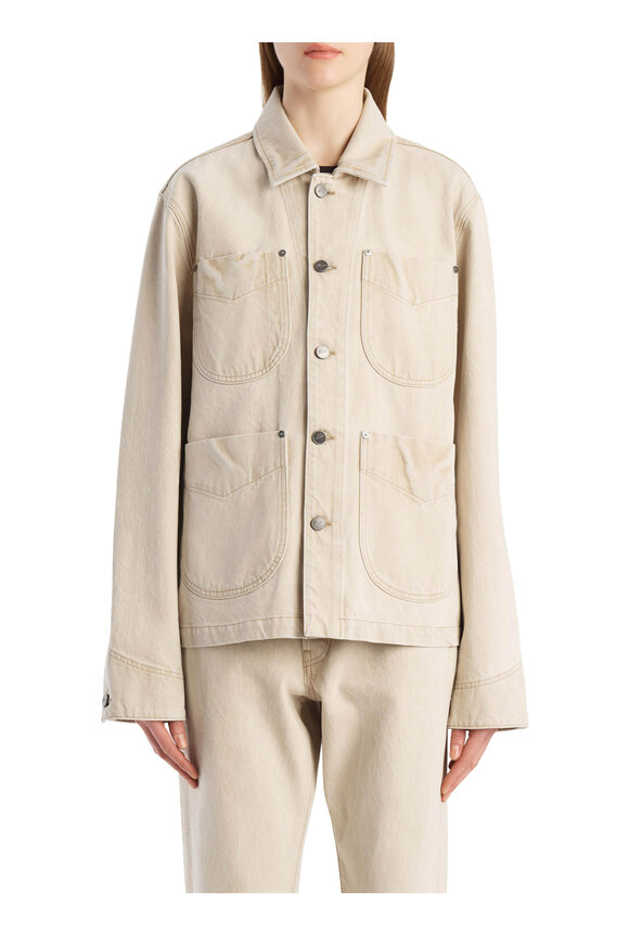 Khaite Wyatt Dumas Rigid Denim Jacket - view 4