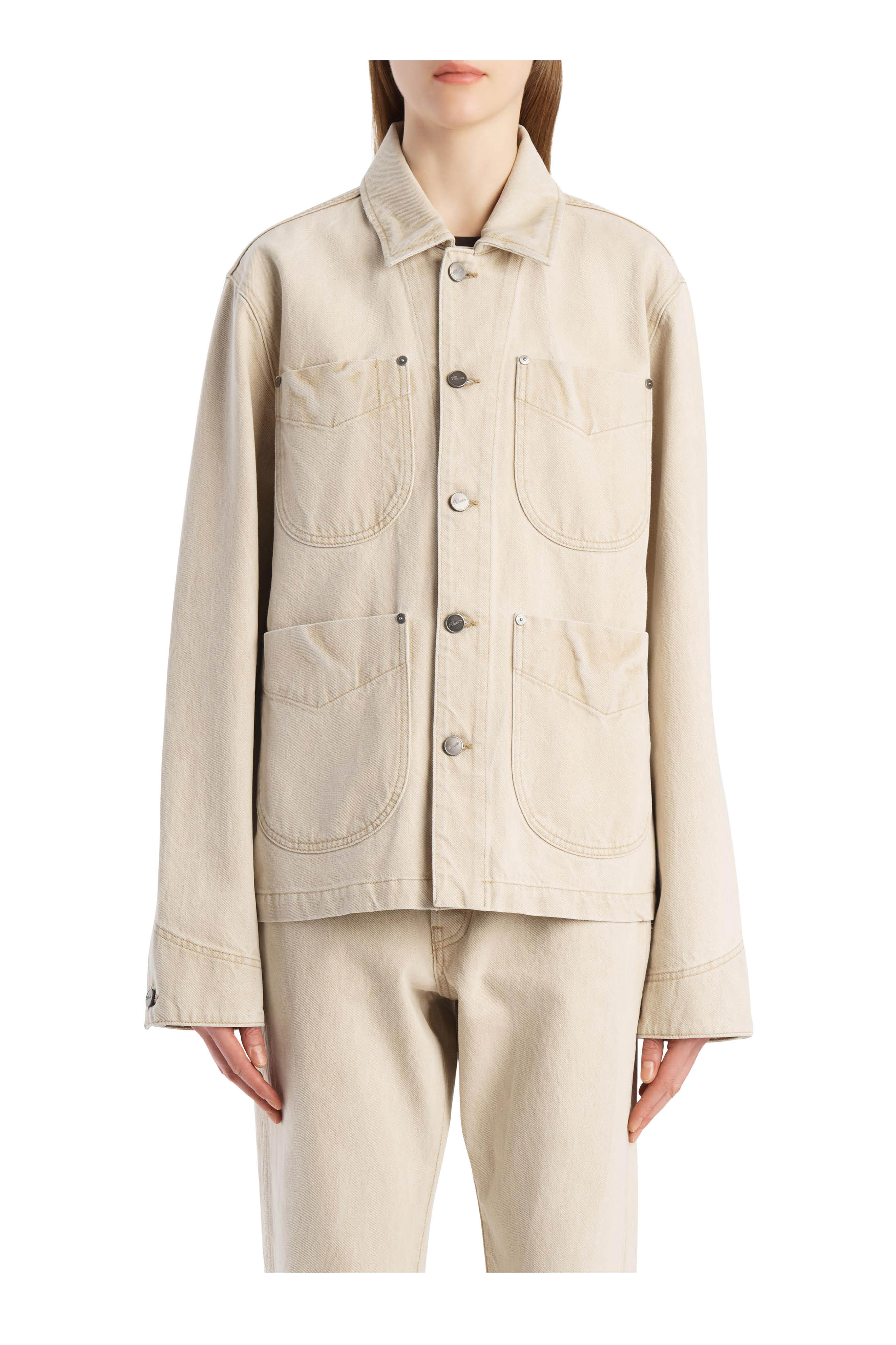 Khaite - Wyatt Dumas Rigid Denim Jacket - view 4