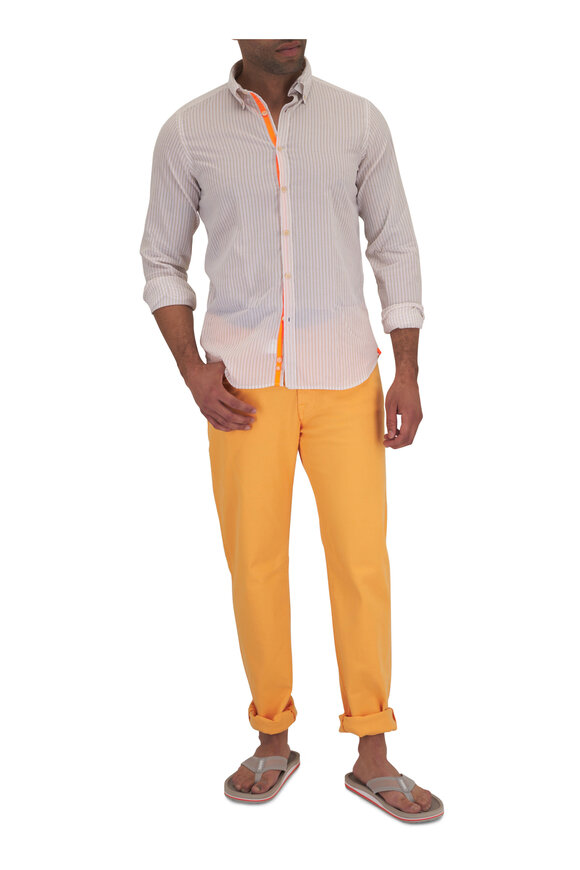 Marco Pescarolo - Orange Vintage Denim Five Pocket Pant