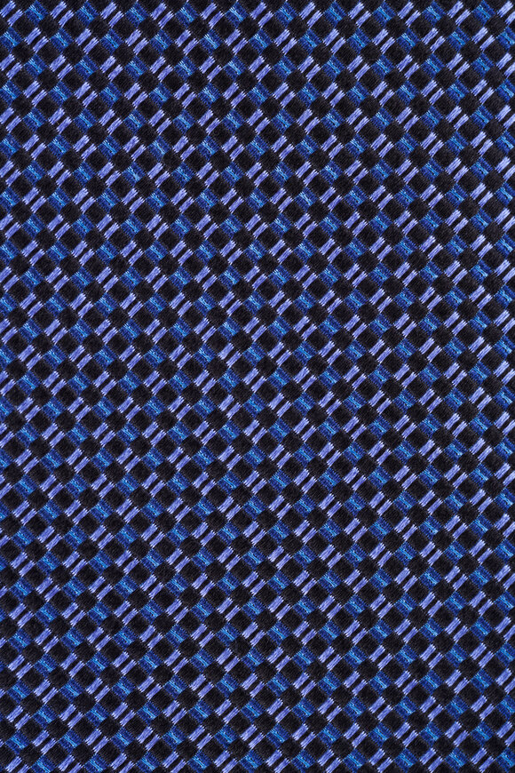 Brioni Midnight Micro Motif Silk Necktie - view 2
