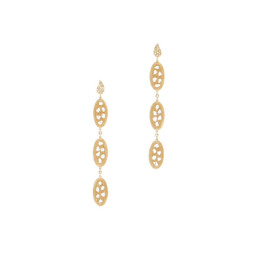 Coomi - 20K Yellow Gold Eternity Disc Earrings | Mitchell Stores