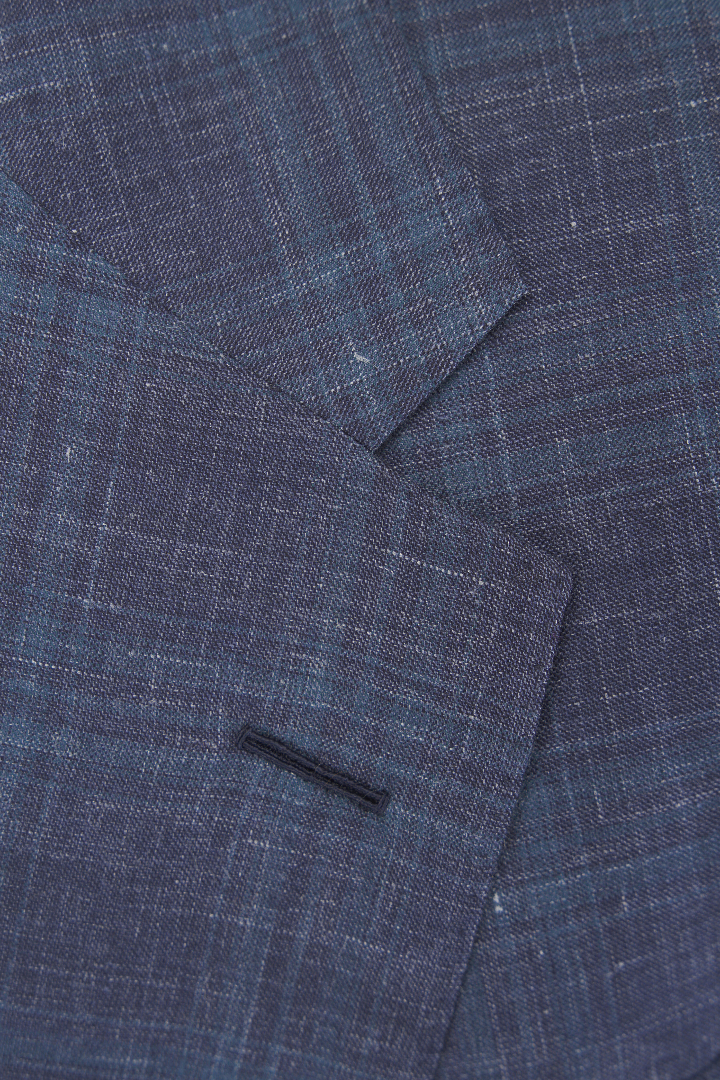 Zegna - Blue Check Wool, Silk, Cashmere & Linen Sport Coat