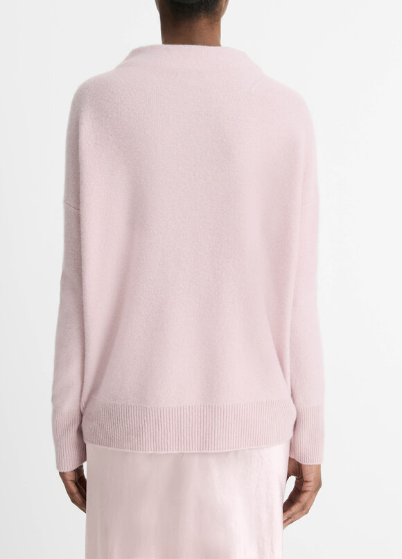 Vince - Orchid Stone Plush Cashmere Funnel Neck Sweater