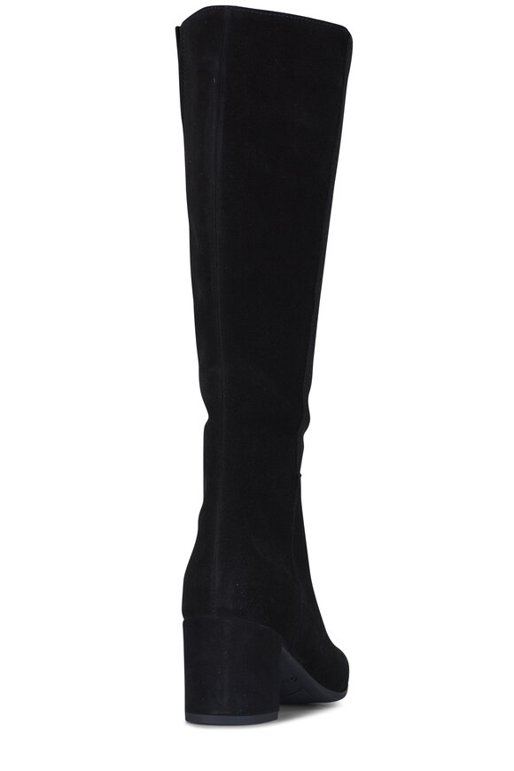 La Canadienne - Jemma Black Suede High Heel Boot, 60mm