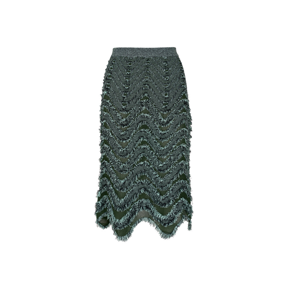 ボッテガヴェネタ Bottega Veneta Viscose Skirt Bottega Veneta® Women's Viscose Fil Coupe Skirt in Black