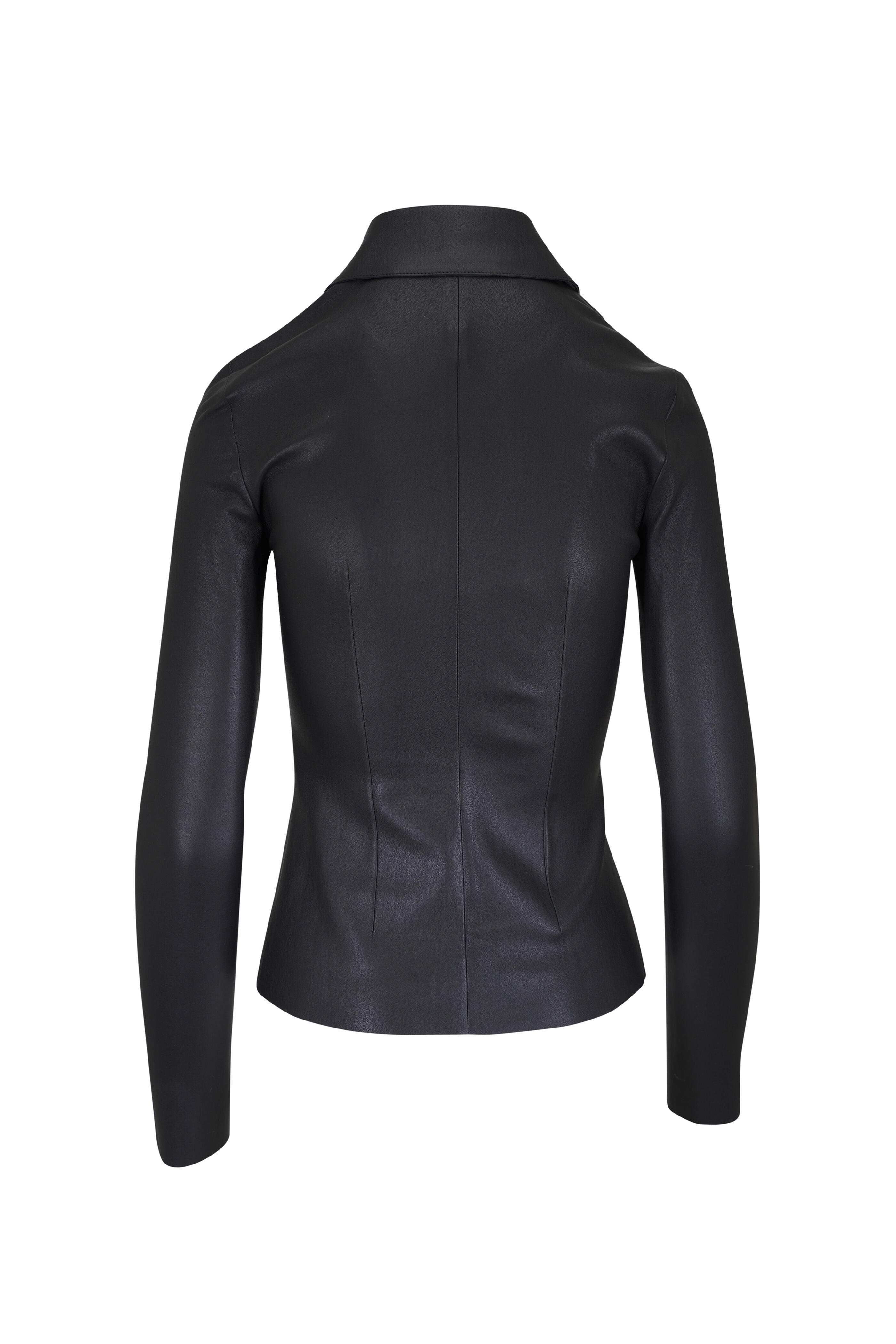 Jitrois - Agatha Black Leather Shirt