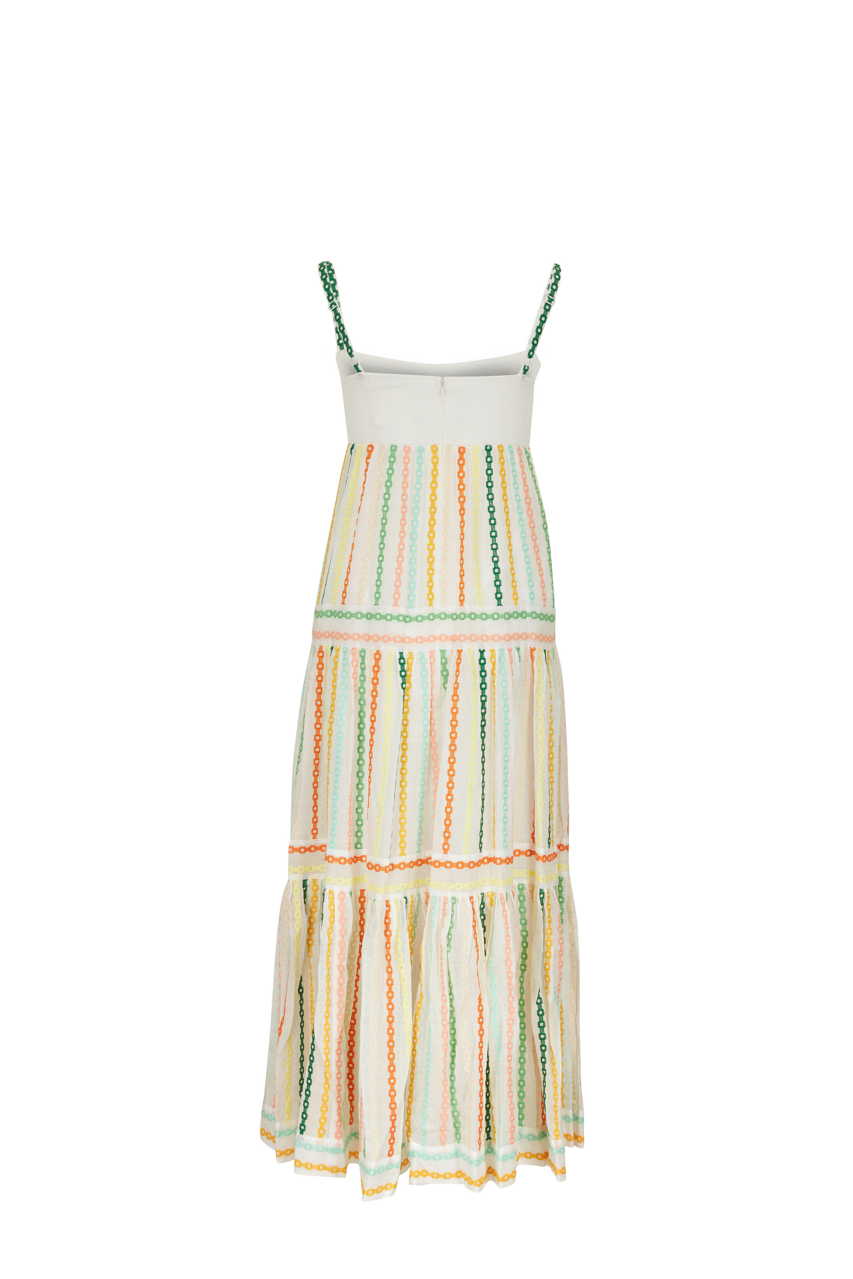 Zimmermann Amelie Multicolor Tiered Sleeveless Sundress