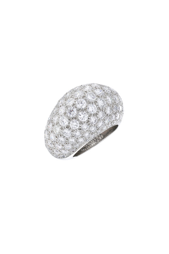 Fred Leighton - Platinum Diamond Bombe Ring