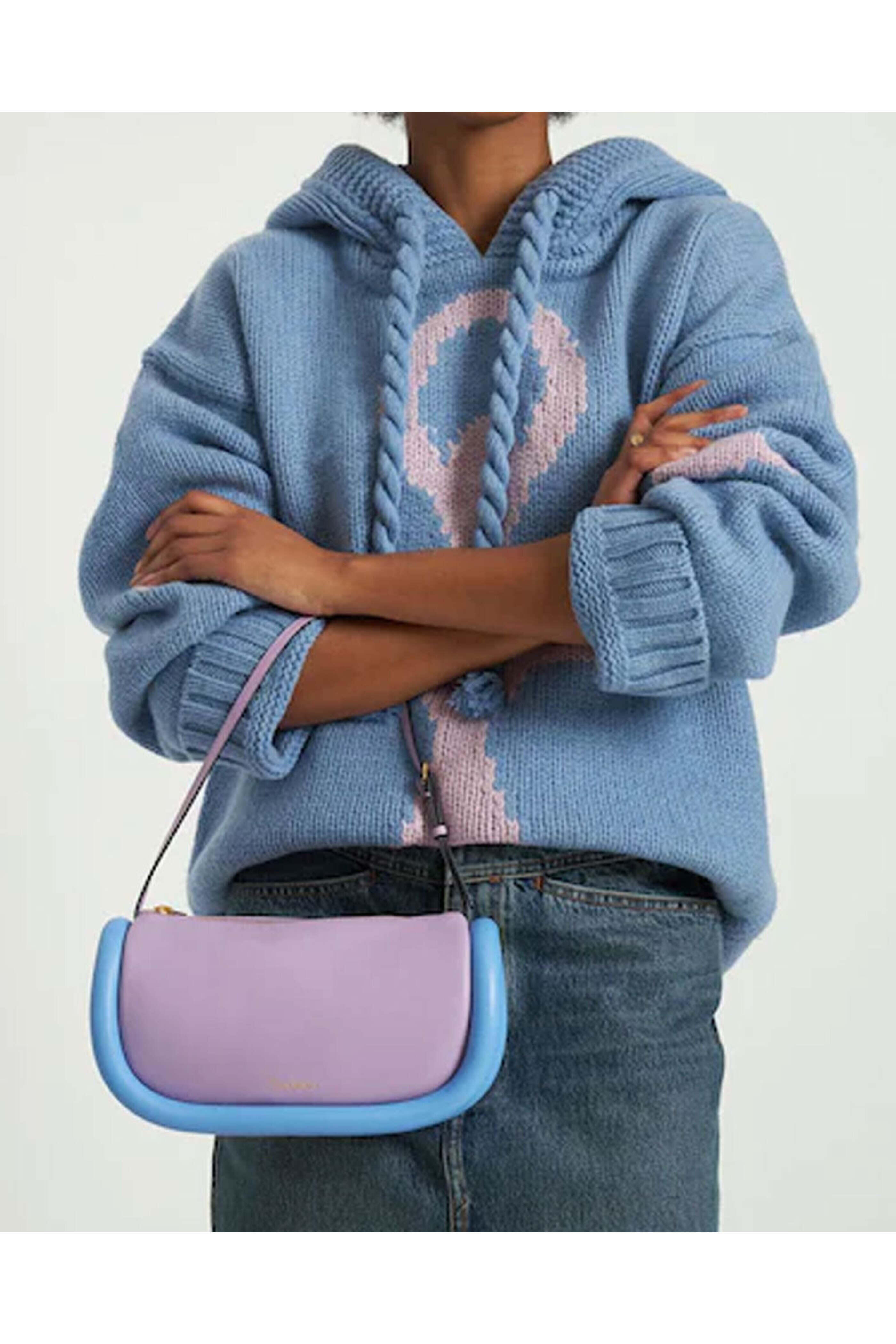 Jw Anderson - The Bumper Baguette in Blue and Lilac