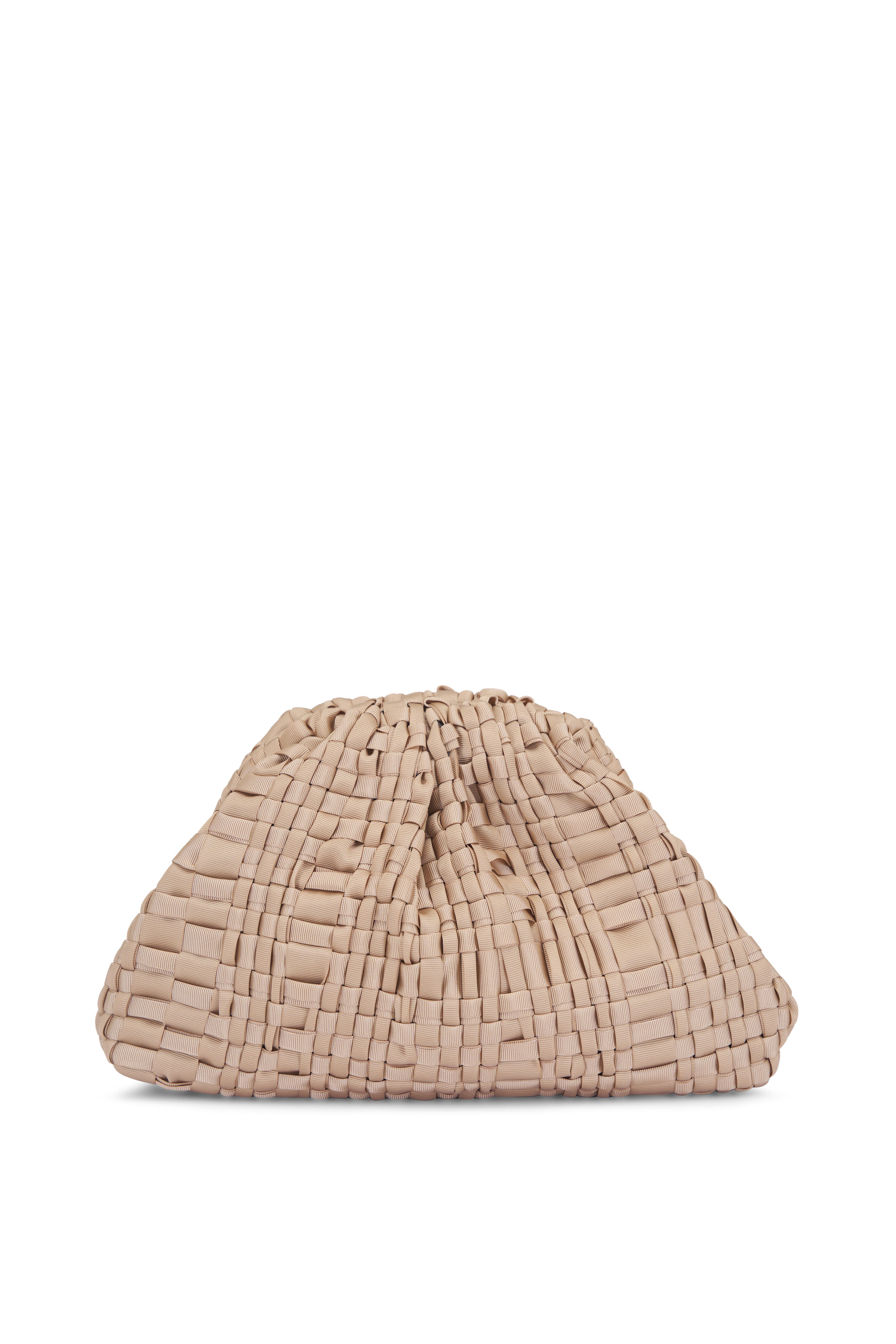 Maria La Rosa - Mini Game Biscotto Woven Ribbon Clutch