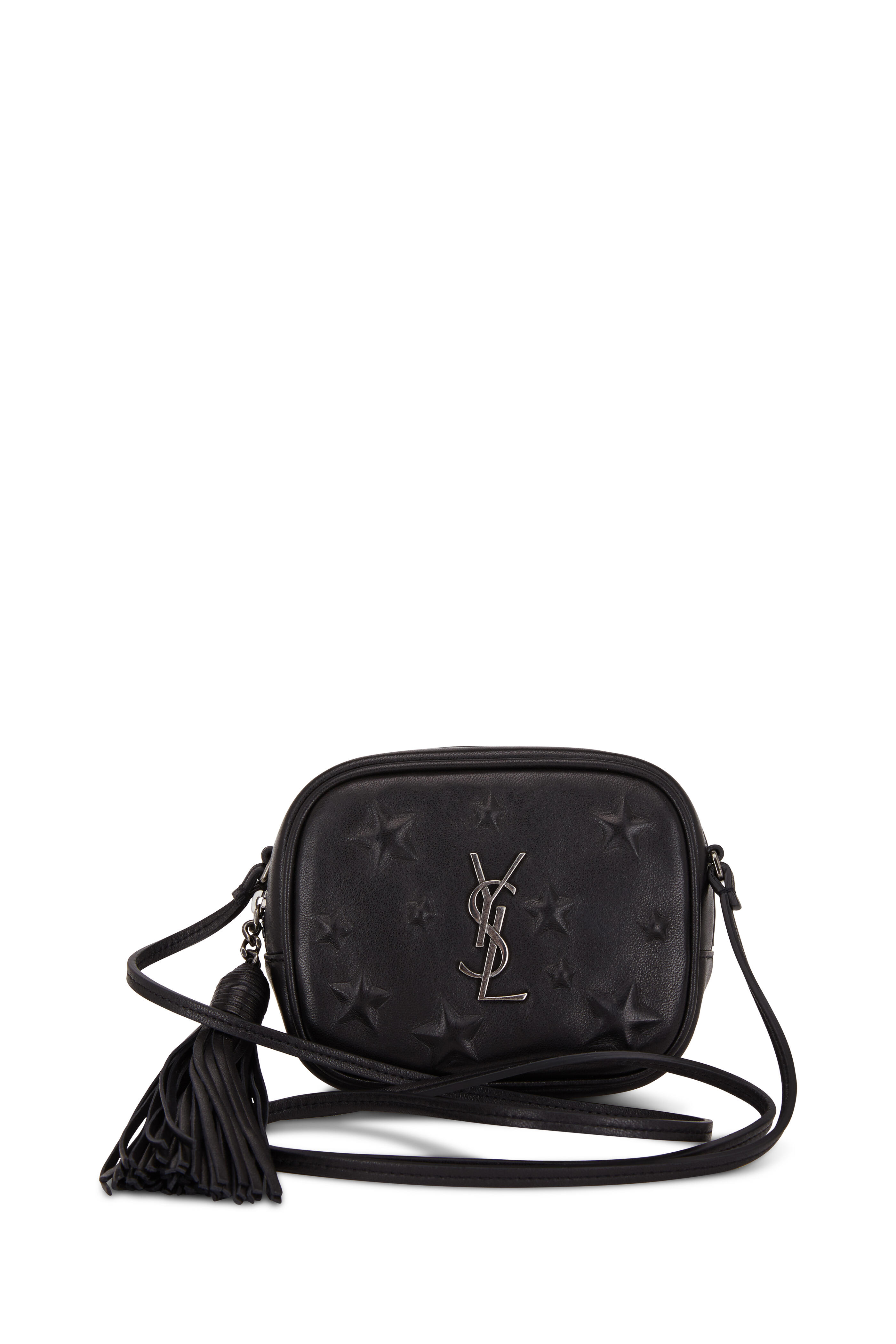 Saint Laurent Monogram YSL Blogger Crossbody Bag, Black