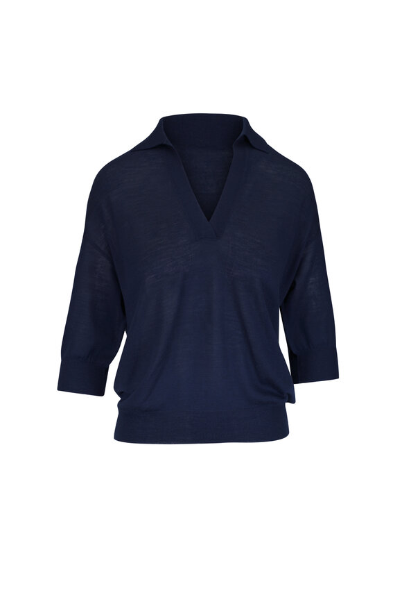 See by Chloé - Tender Blue Eyelet Top | Mitchell Stores